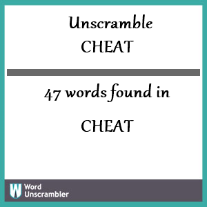 47 words unscrambled from cheat
